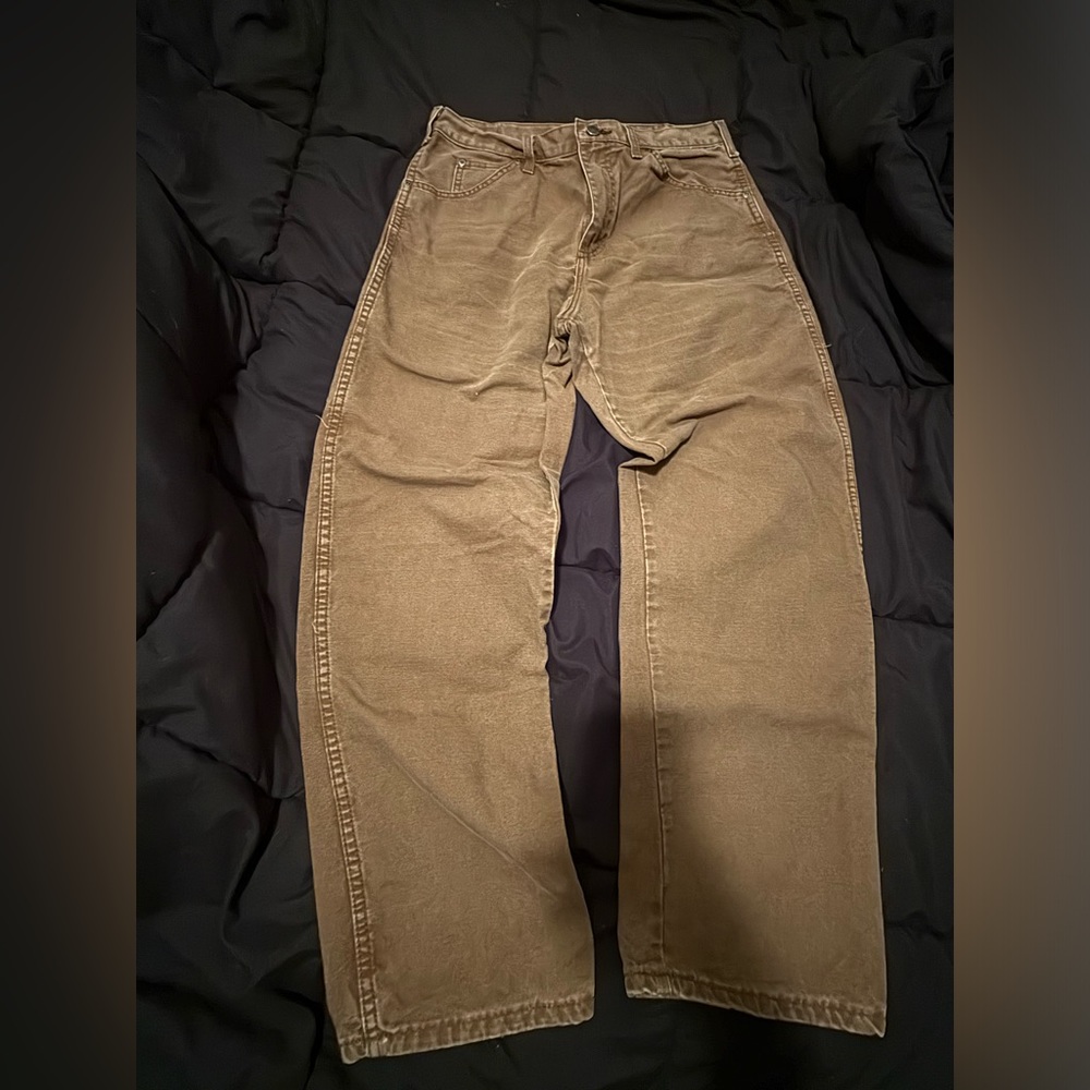 Vintage 90s Dickies Faded chocolate brown carpenter pants